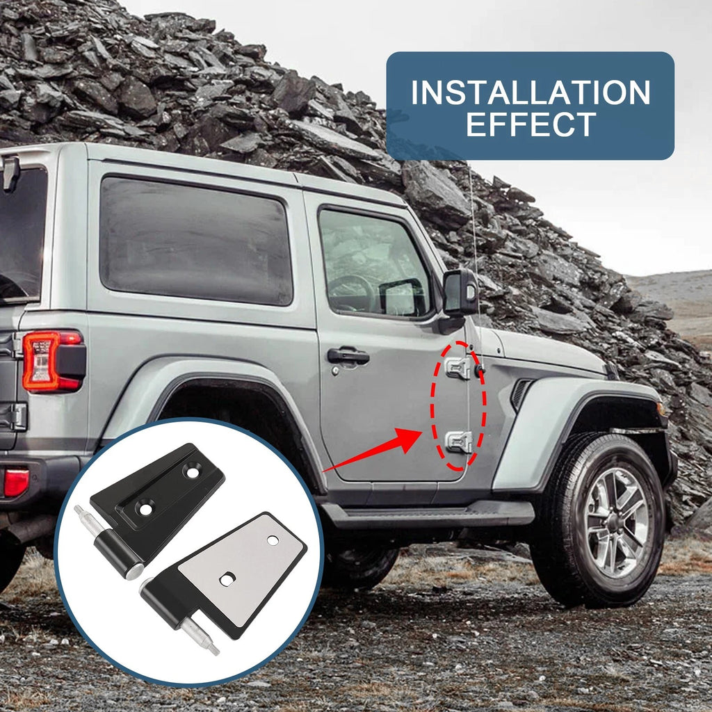 16PCS Steel Door Hinge Kit for Jeep Wrangler JK (2007–2018)