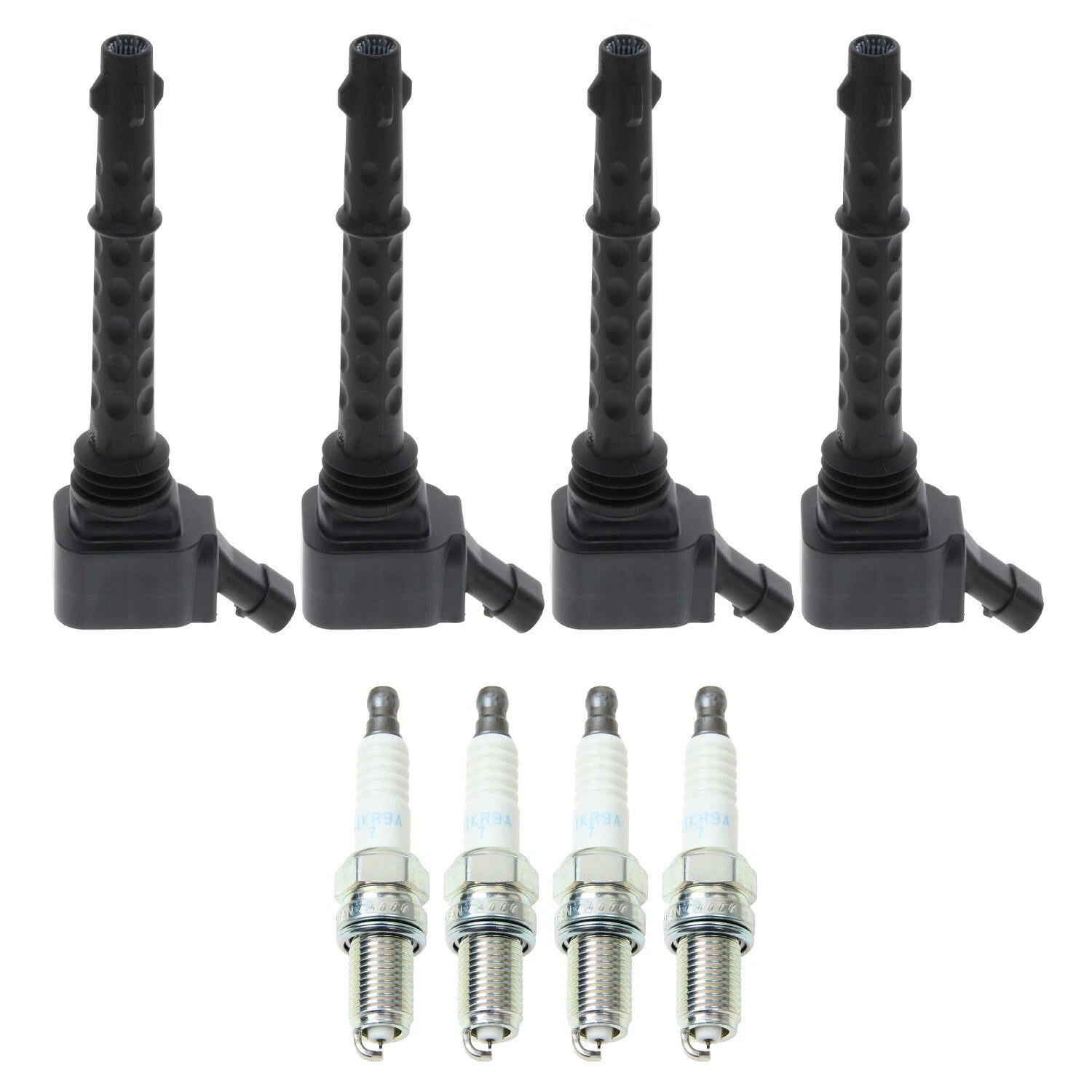 Set of 4 Ignition Coils & Spark Plugs for Dodge Dart (2013–2016)