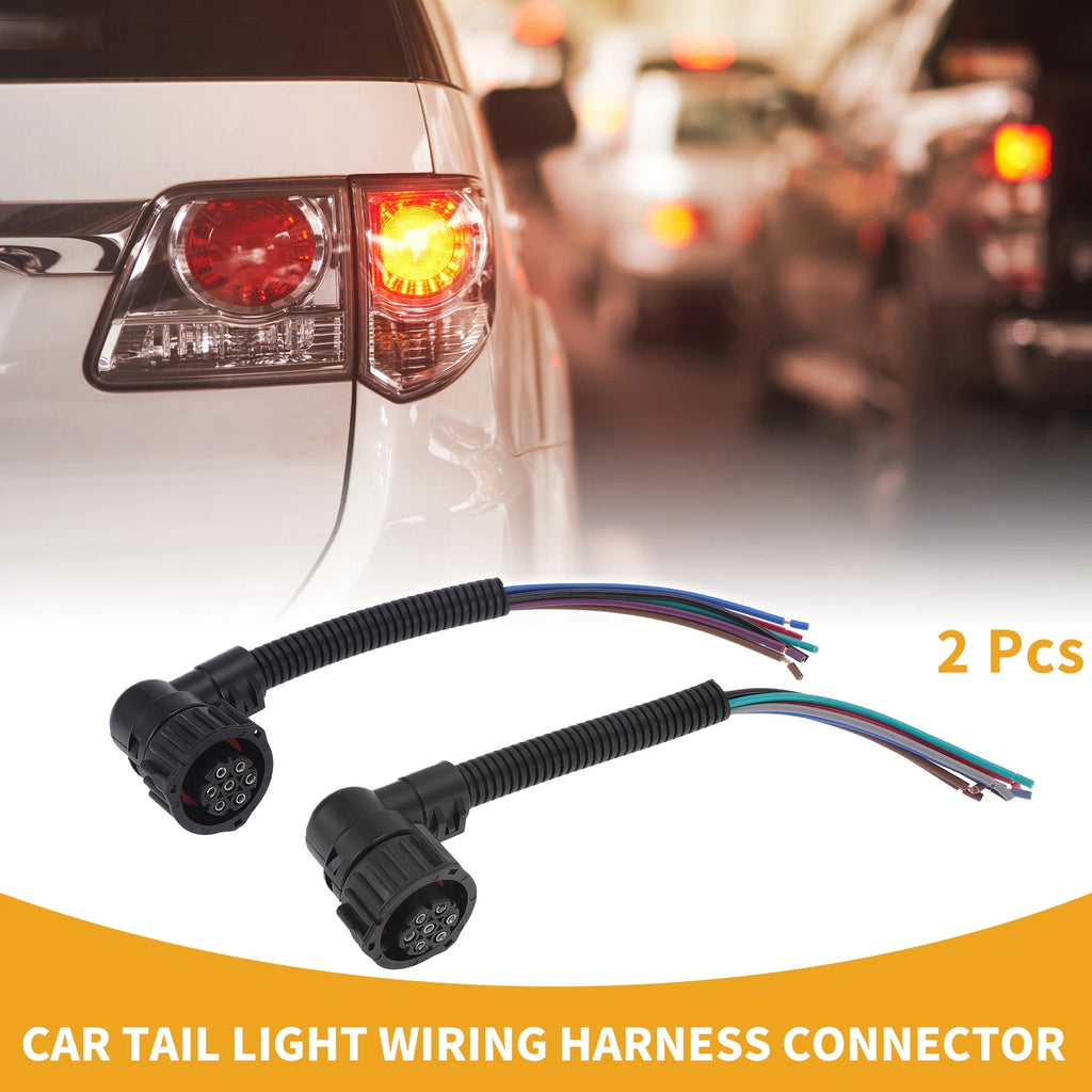 2 Pcs Tail Light Wiring Harness Connector for Fiat Ducato (2001–2016)