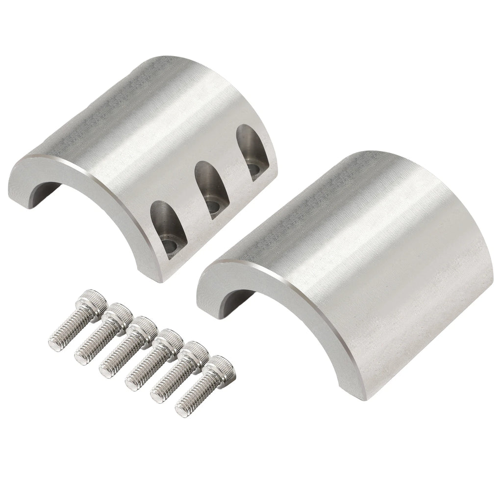 2X Steel 2" Roll Cage Mounts Split Collar Tube Clamps for Universal Fit