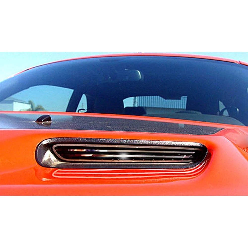 Polished Stainless Hood Scoop Grille Kit for 2008–2014 Dodge Challenger