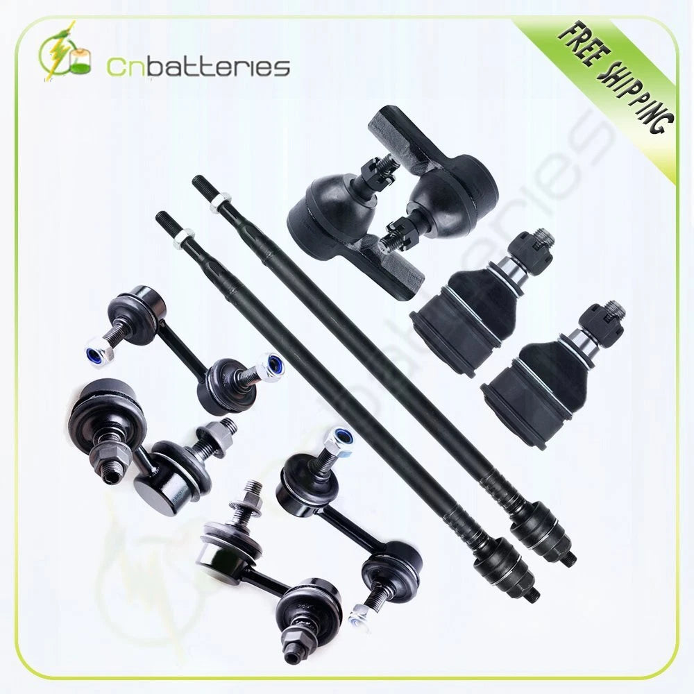 10Pcs Tie Rod Ball Joint Sway Bar Kit for Honda Civic EL (2001–2005)
