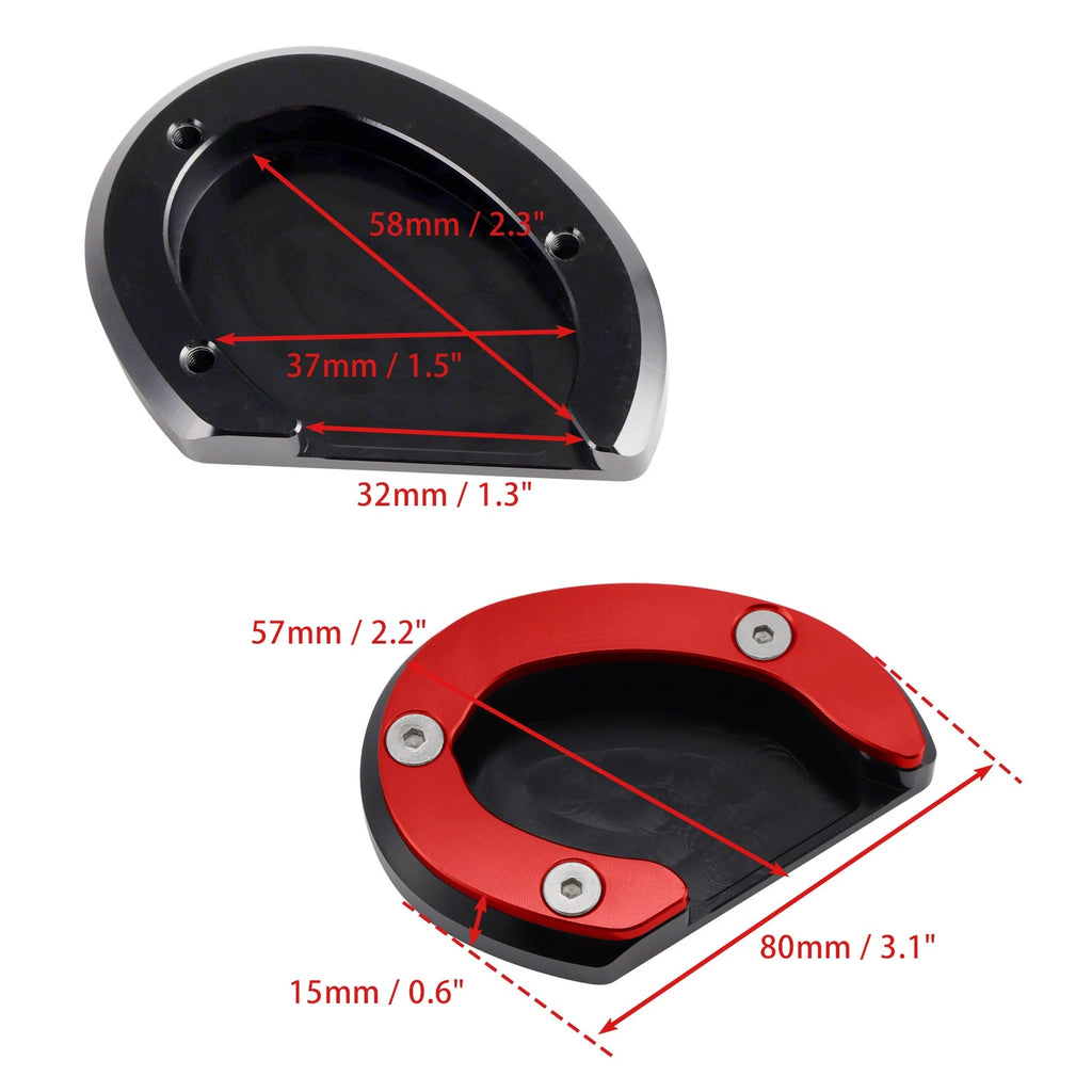 Kickstand Enlarged Plate Pad for Triumph Bonneville Bobber T100 T120 (2018–2020)