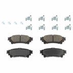 Set of 4 Ceramic Brake Pads for Toyota Highlander (2014–2019)