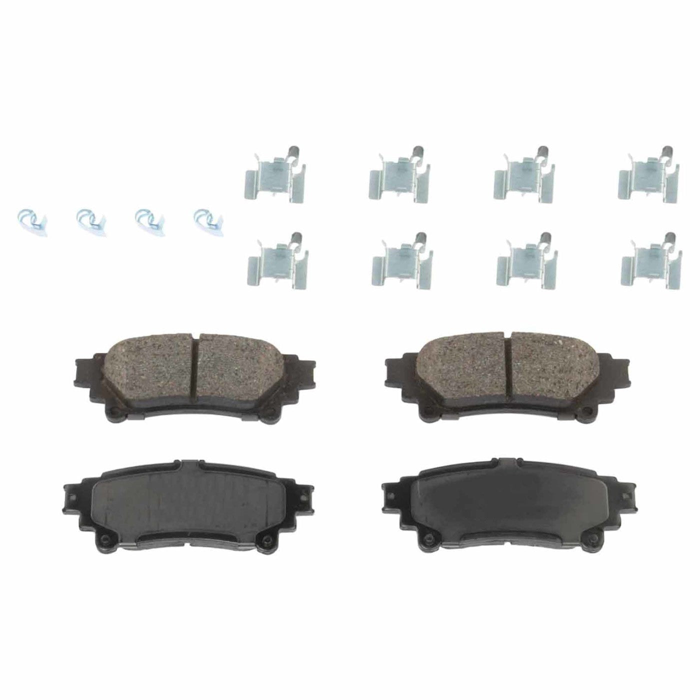Set of 4 Ceramic Brake Pads for Toyota Highlander (2014–2019)