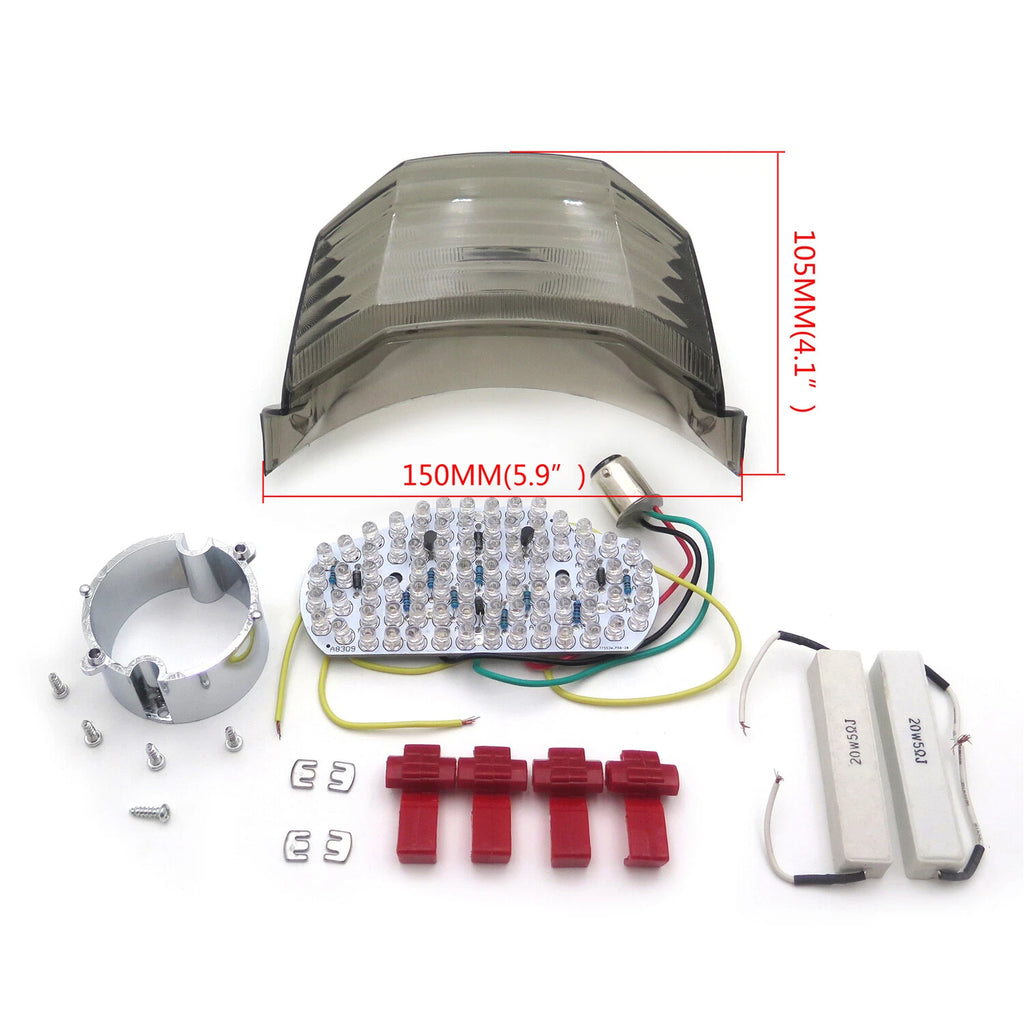 LED Tail Light Brake Light with Turn Signals for Yamaha FZ6 Fazer 600 (2004–2014)