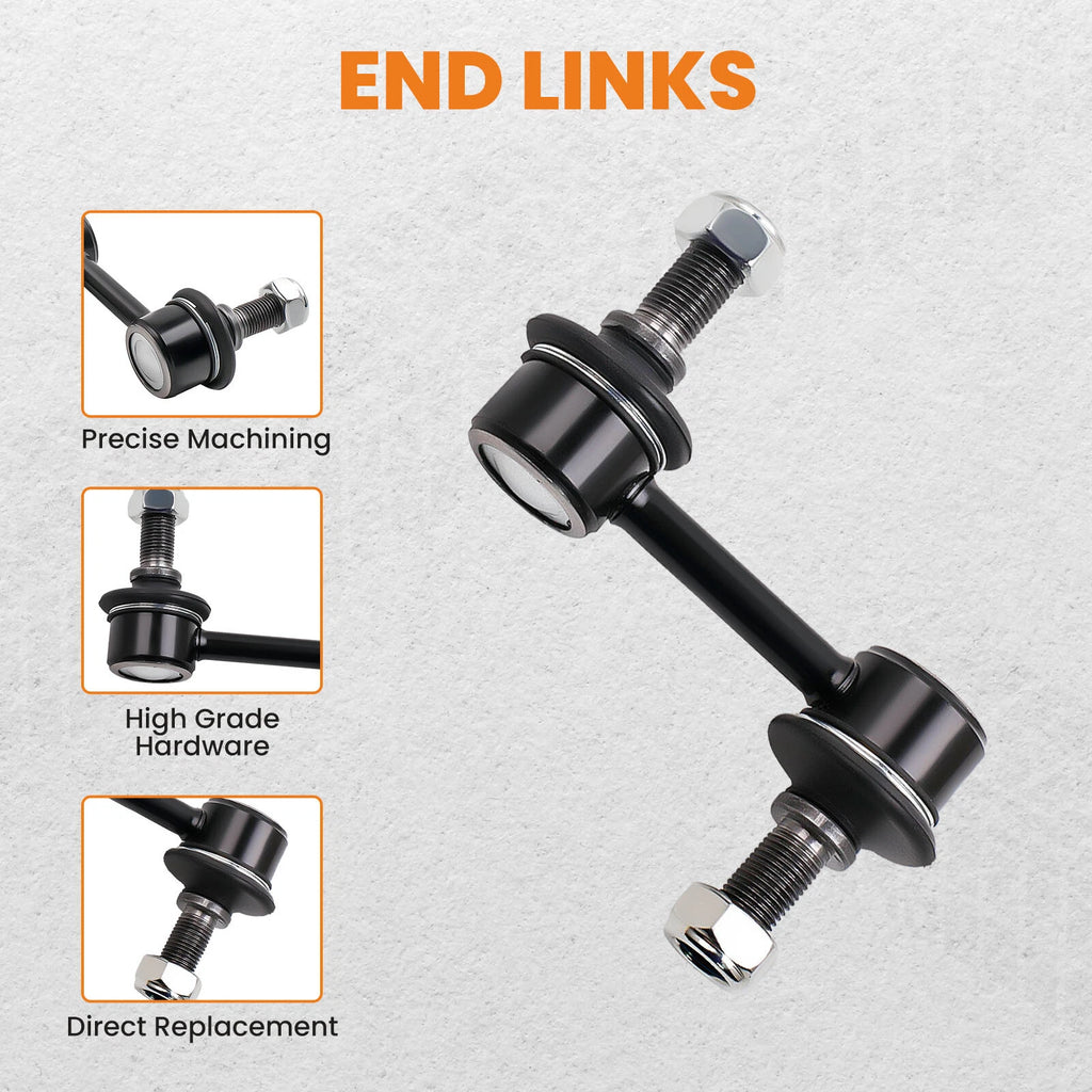 Set of 4 Sway Bar End Links for Chevrolet Corvette Base Convertible (1998–2013)