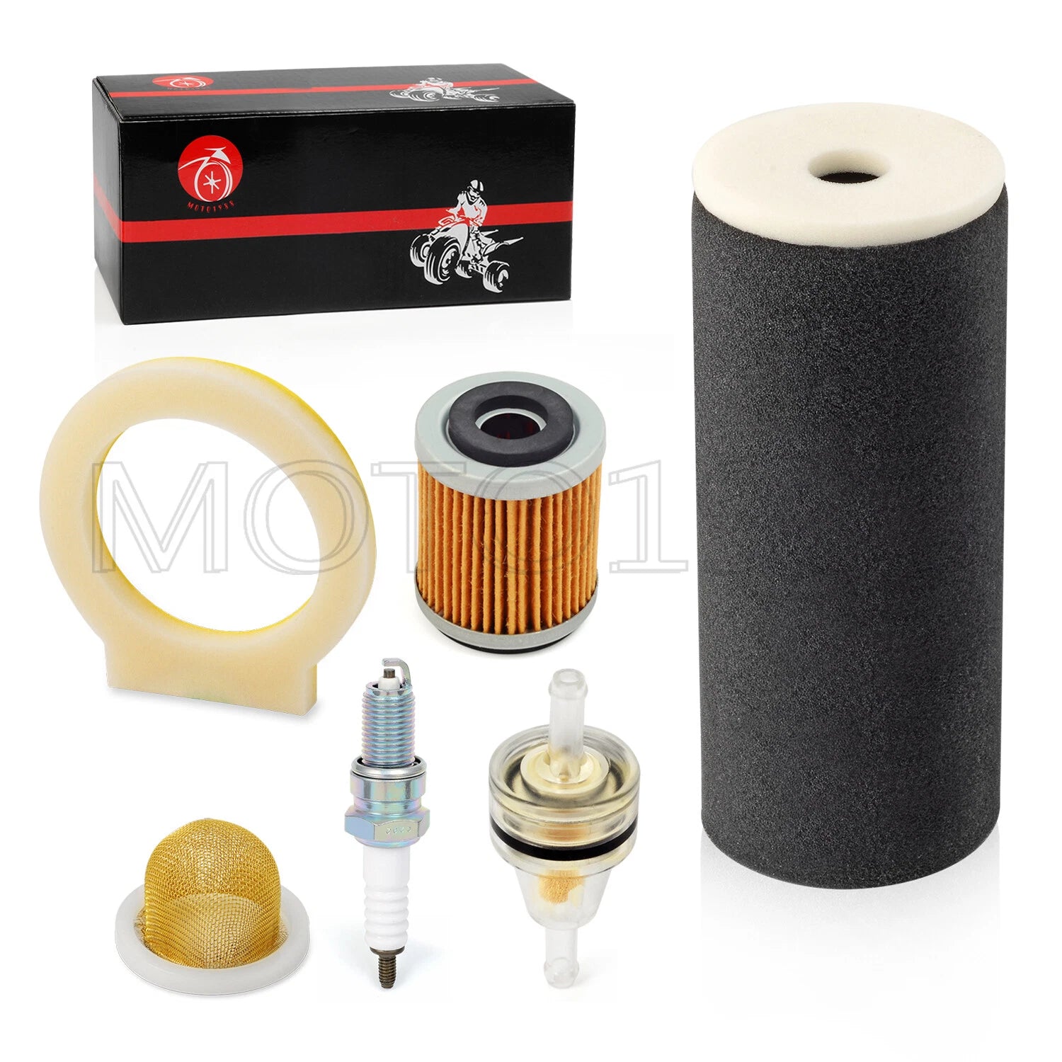Air Filter Oil Filter Spark Plug Kit for Yamaha Raptor 350 (2004-2013)