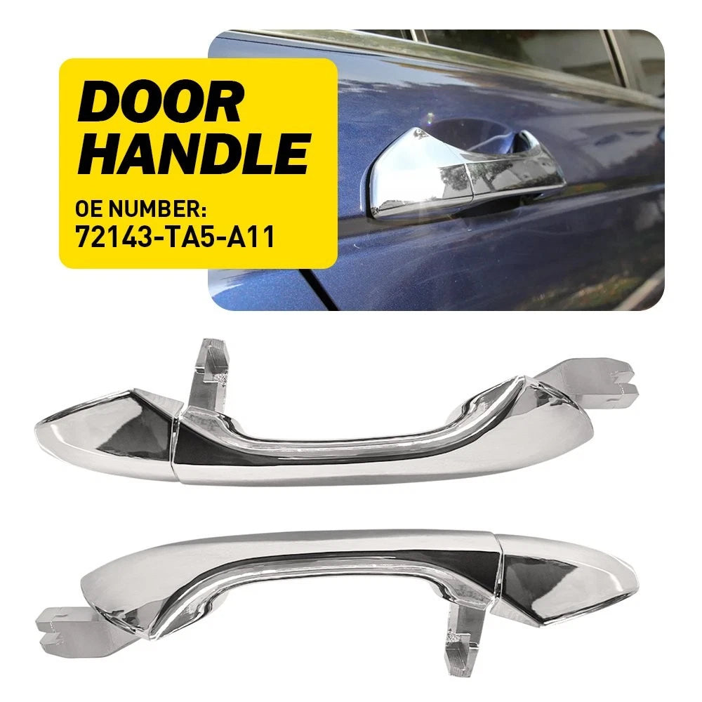 2X Chrome Exterior Door Handle for Honda Accord (2008–2012)
