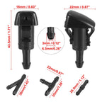 Set of 4 Windshield Washer Sprayer Nozzles for Dodge (4805742AB)