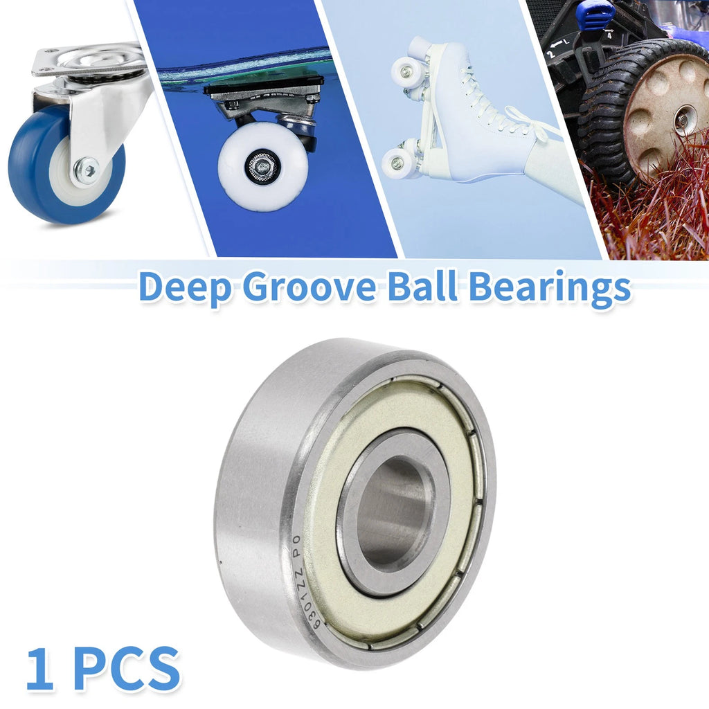 Deep Groove Ball Bearing 6301ZZ for Scooter Skateboard Wheel (P0 12x37x12mm)