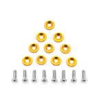Gold Billet Aluminum M6 Bumper Washer Bolt for Car (2010-2020)