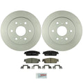 Set of 2 Bosch Rear Vented Rotors & Ceramic Brake Pads for Chevrolet GMC