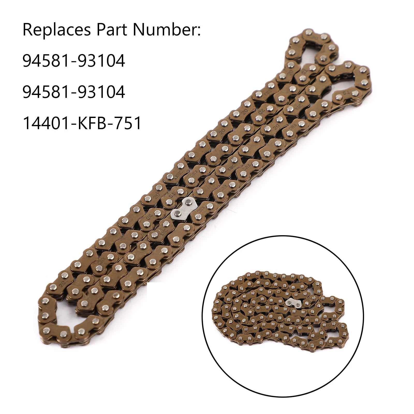 Drive Chain for Yamaha YFM 25R, CRF 230, FTR 223, SH300, SH300R, NSS 250, NSS 300