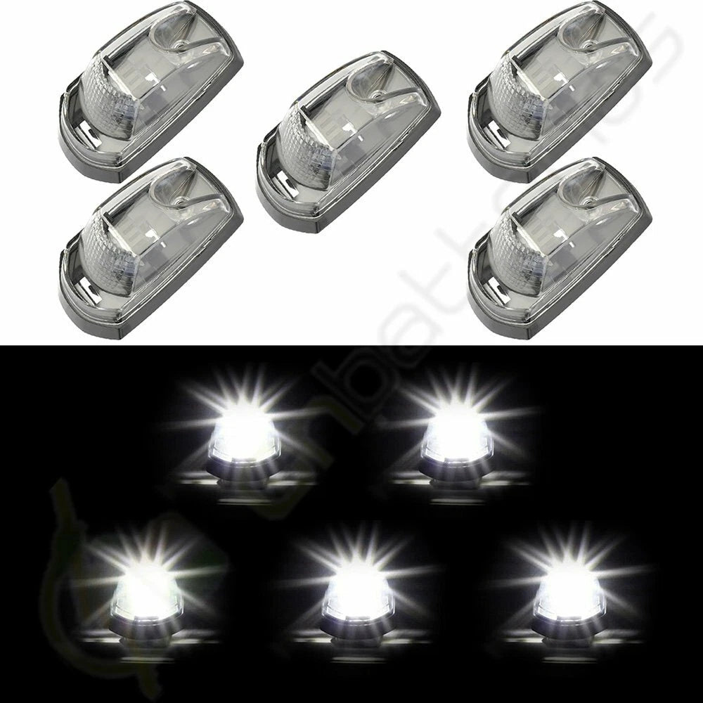 5X LED Roof Running Top Light for Ford F250 F350 Super Duty (2017–2019)