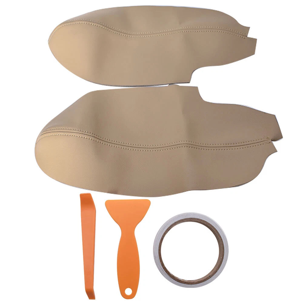 Armrest Cover for Acura TSX (2009-2014) Leather Synthetic Beige