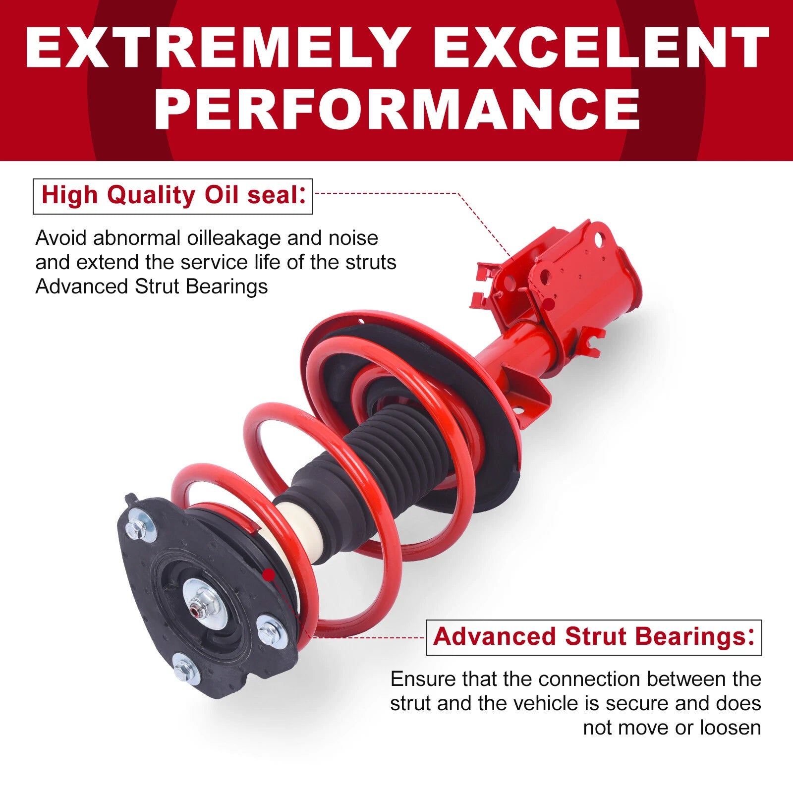 2X Front Complete Shock Struts Assembly for Nissan Maxima (2009-2014)