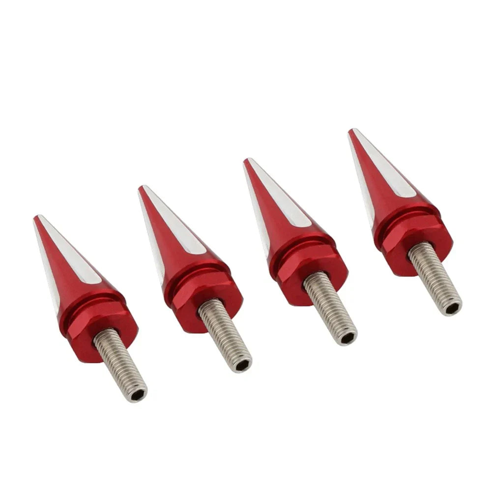 4 x Windscreen Screw Bolts Red Spike for Harley Touring Road Glide (1998-2025)