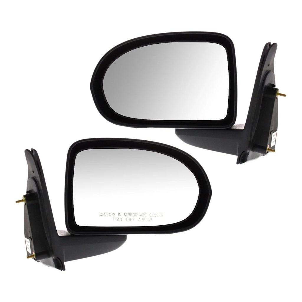 Set of 2 Manual Folding Side View Mirrors for Jeep Compass (2007–2017)