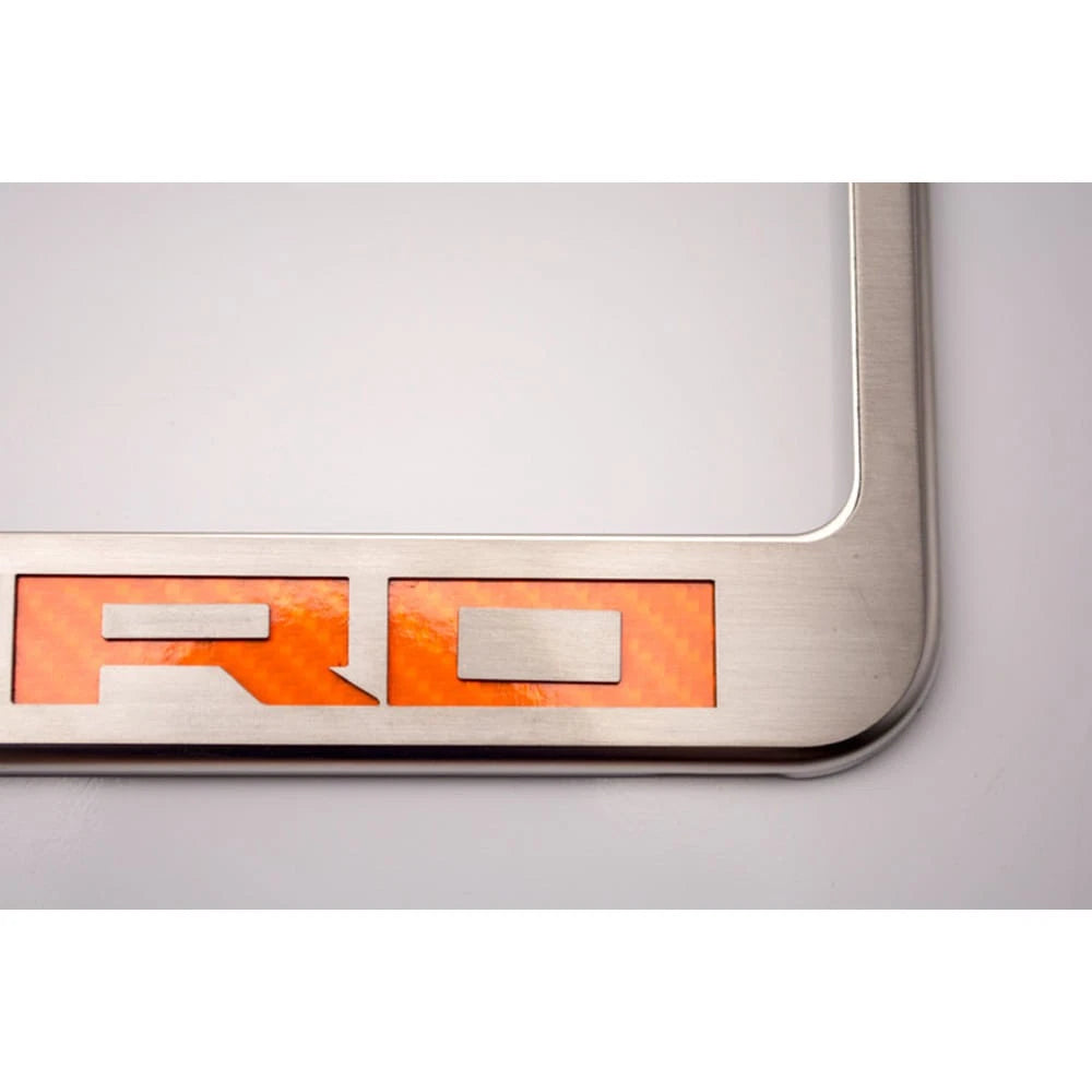 License Plate Frame Polished Plate w/ White LED for 2010–2013 Chevy Camaro