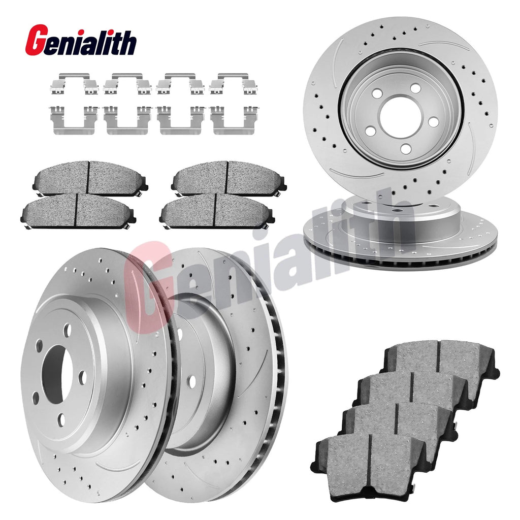 Set of 4 Front Rear Brake Rotors & Pads for Dodge Charger Challenger 300 (2006–2023)