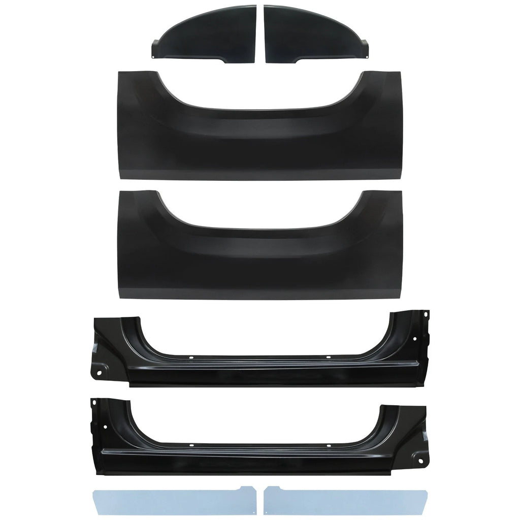 8PCS Rocker Panels & Cab Corner for Chevy C10 K10 / GMC C1500 K1500 (1973–1987)