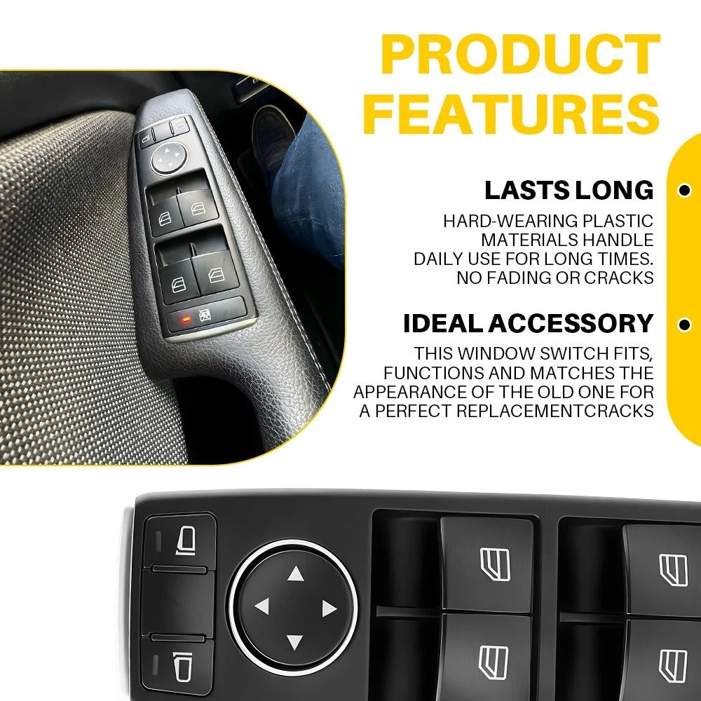 Master Power Window Switch for Mercedes-Benz W176 W246 C117 (2012–2019)