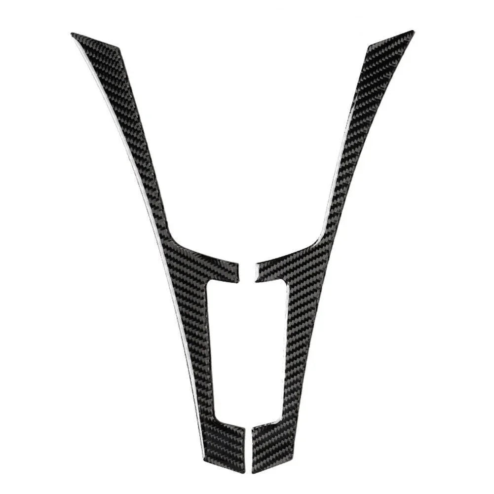 Black Carbon Fiber Console Panel Cover Trim for Infiniti Q50 Q60 (2013-2019)