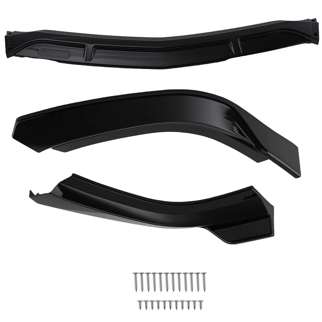 Front Lip Spoiler for Mercedes Benz W204 C-Class Sedan (2008–2014) Gloss Black