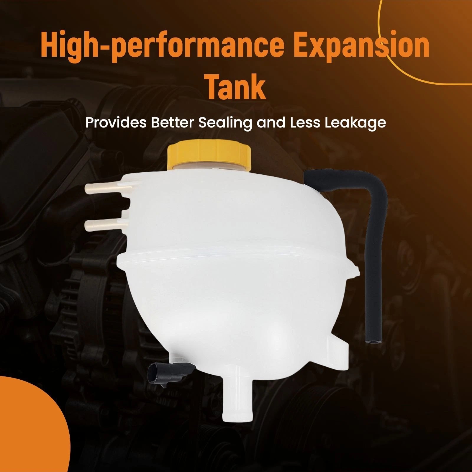 Radiator Coolant Reservoir for Saab 9-3 (2003–2011) with Cap, Sensor, Hose