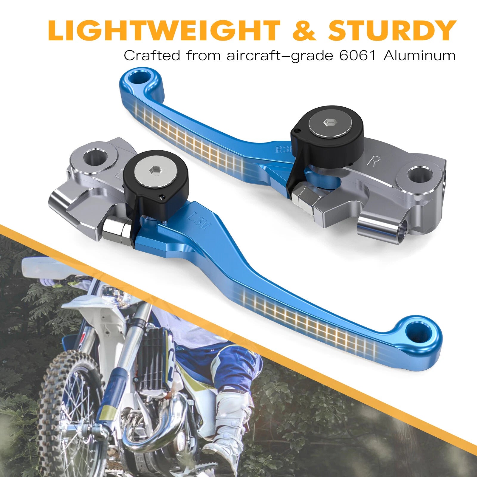 CNC Brake Clutch Levers for Husqvarna TE150i TE250i TE300i FE250-501 (2022–2024)