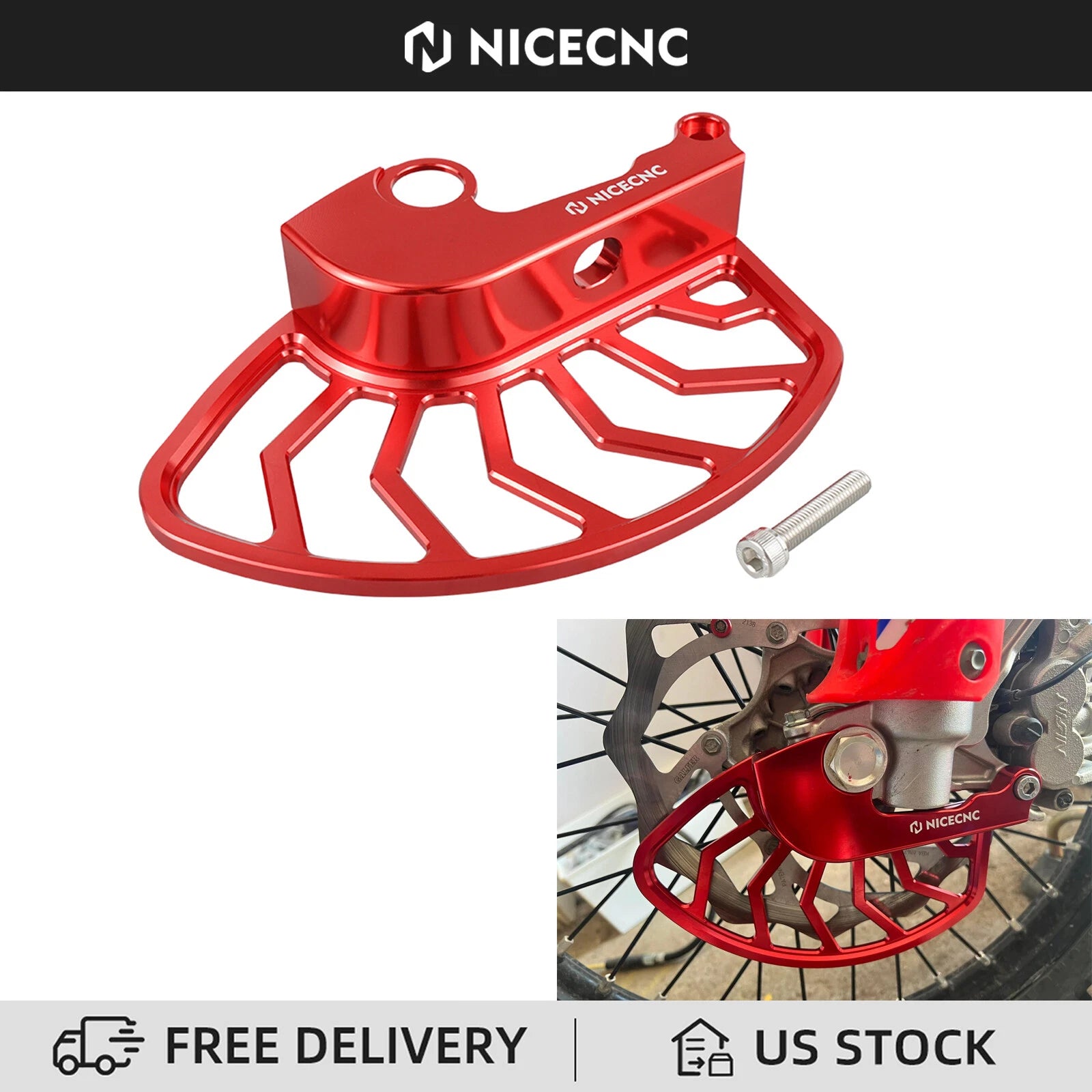 NICECNC Front Brake Disc Guard for Beta RR 125 200 250 300 390 430 480 (2020–2025)