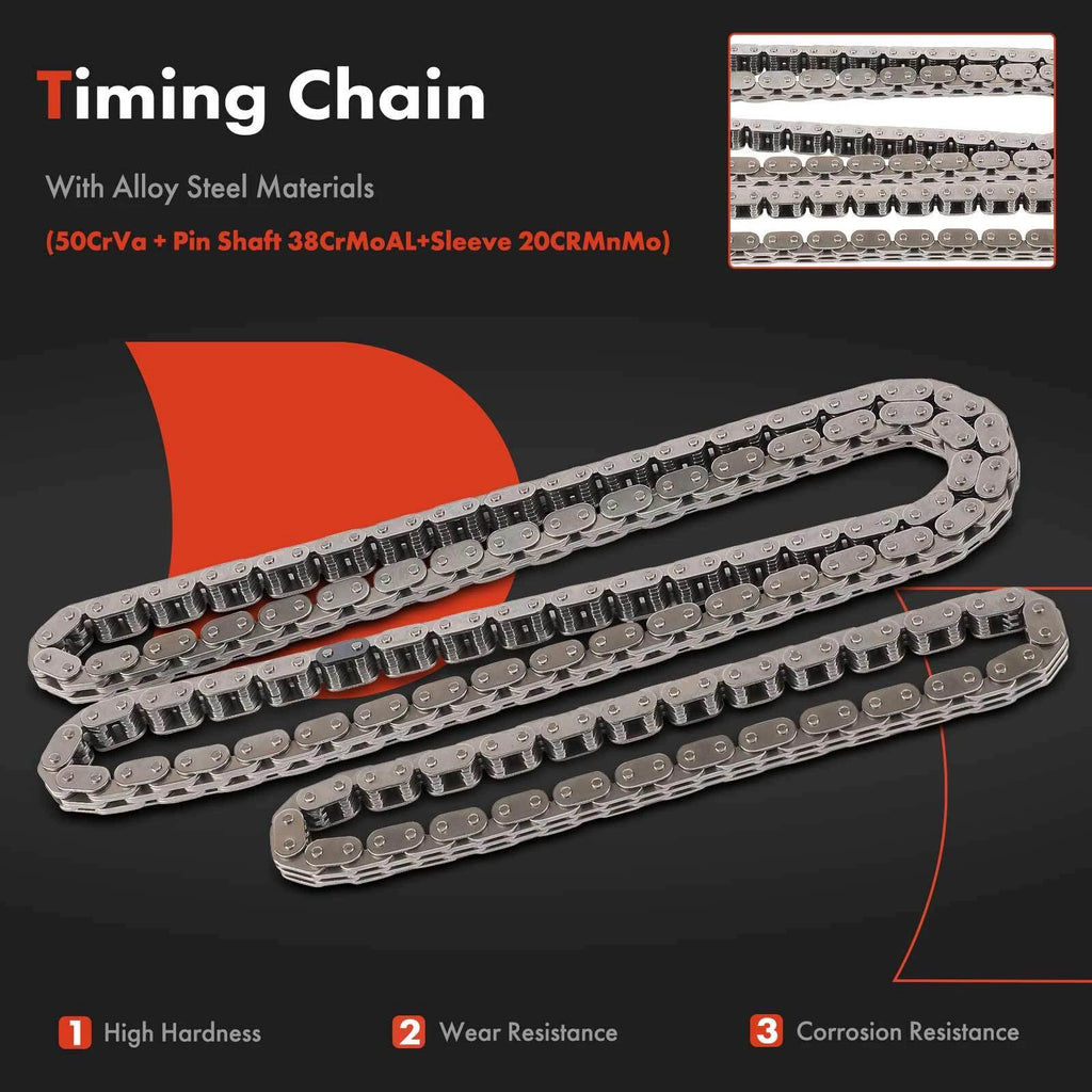 9x Timing Chain Kit for Ford Escape Fusion Lincoln MKZ (2010–2019)