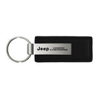 Black Leather Keychain - Officially Licensed for Jeep Grand Cherokee