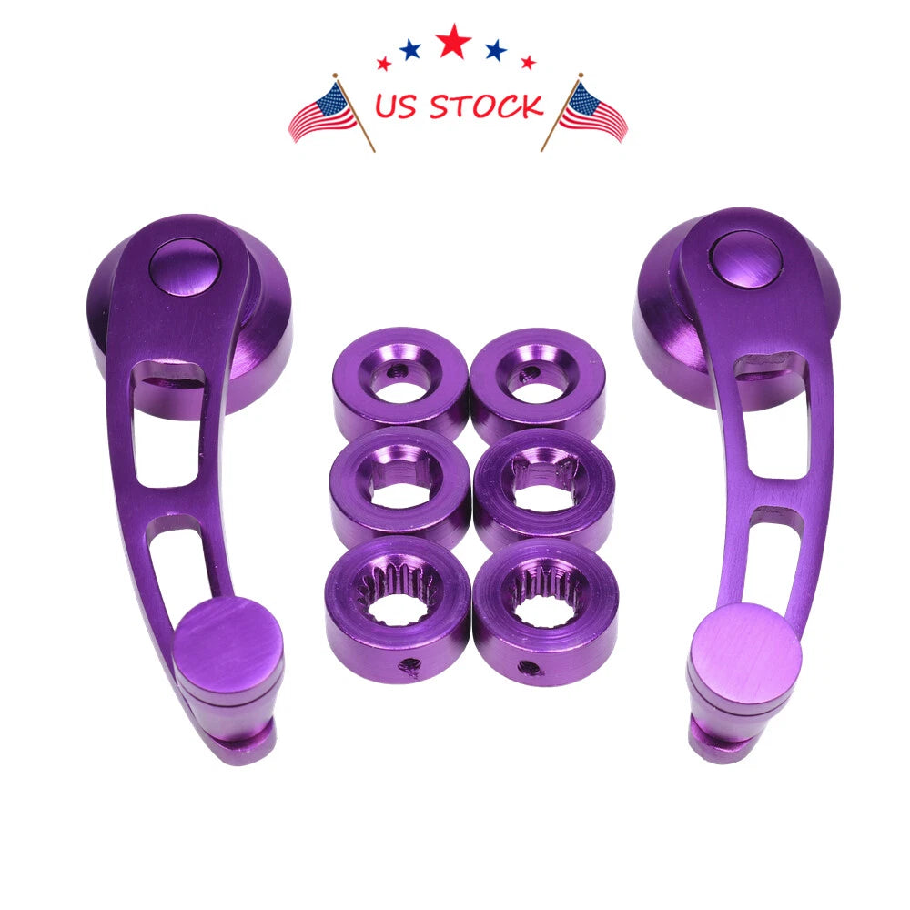 Set of 2 Purple Car Window Winder Crank Handles