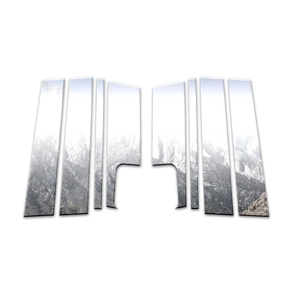 Stainless Steel Pillar Post Covers Kit for 2007-2016 Jeep Compass