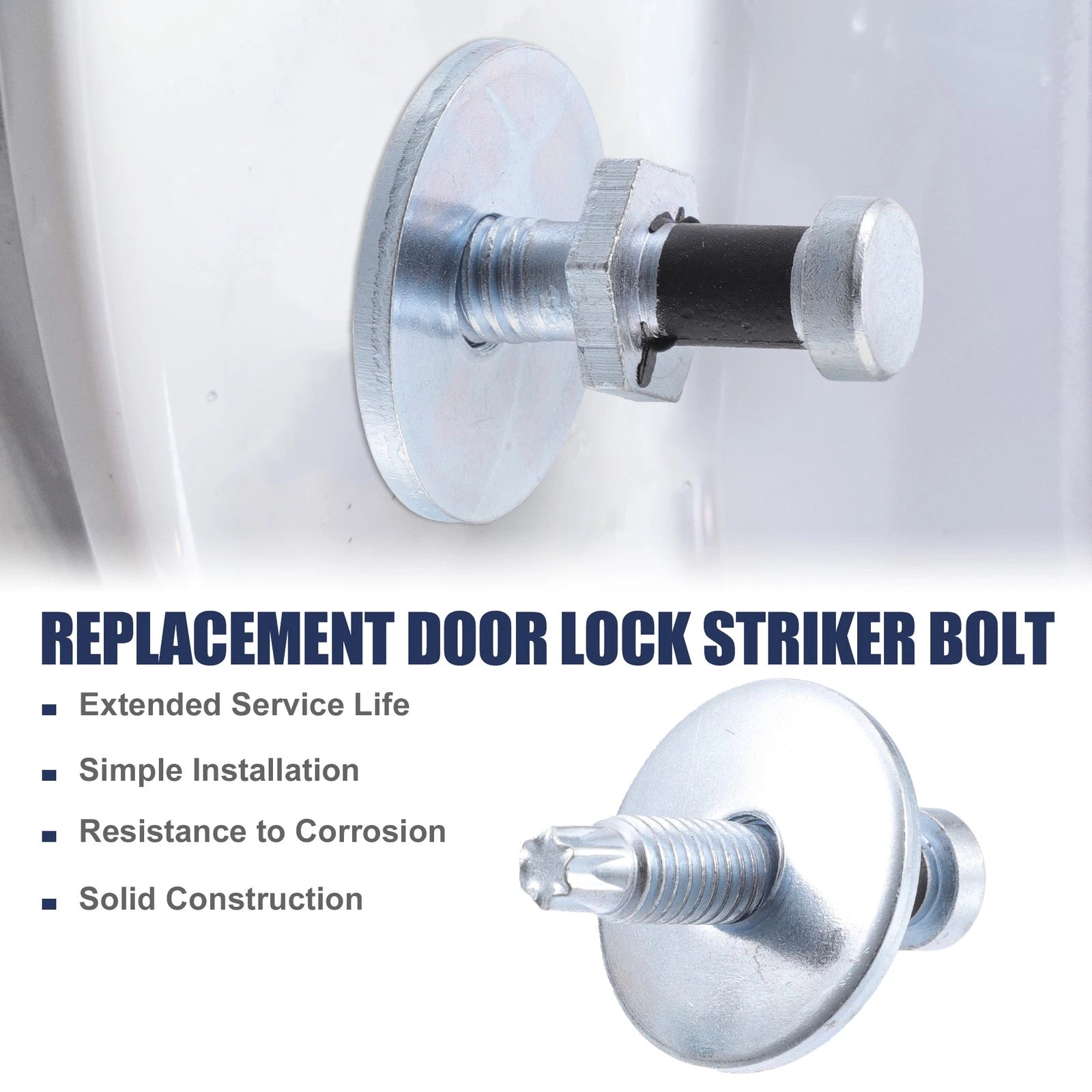 2X Door Latch Lock Striker Bolts for Dodge Ram B150 