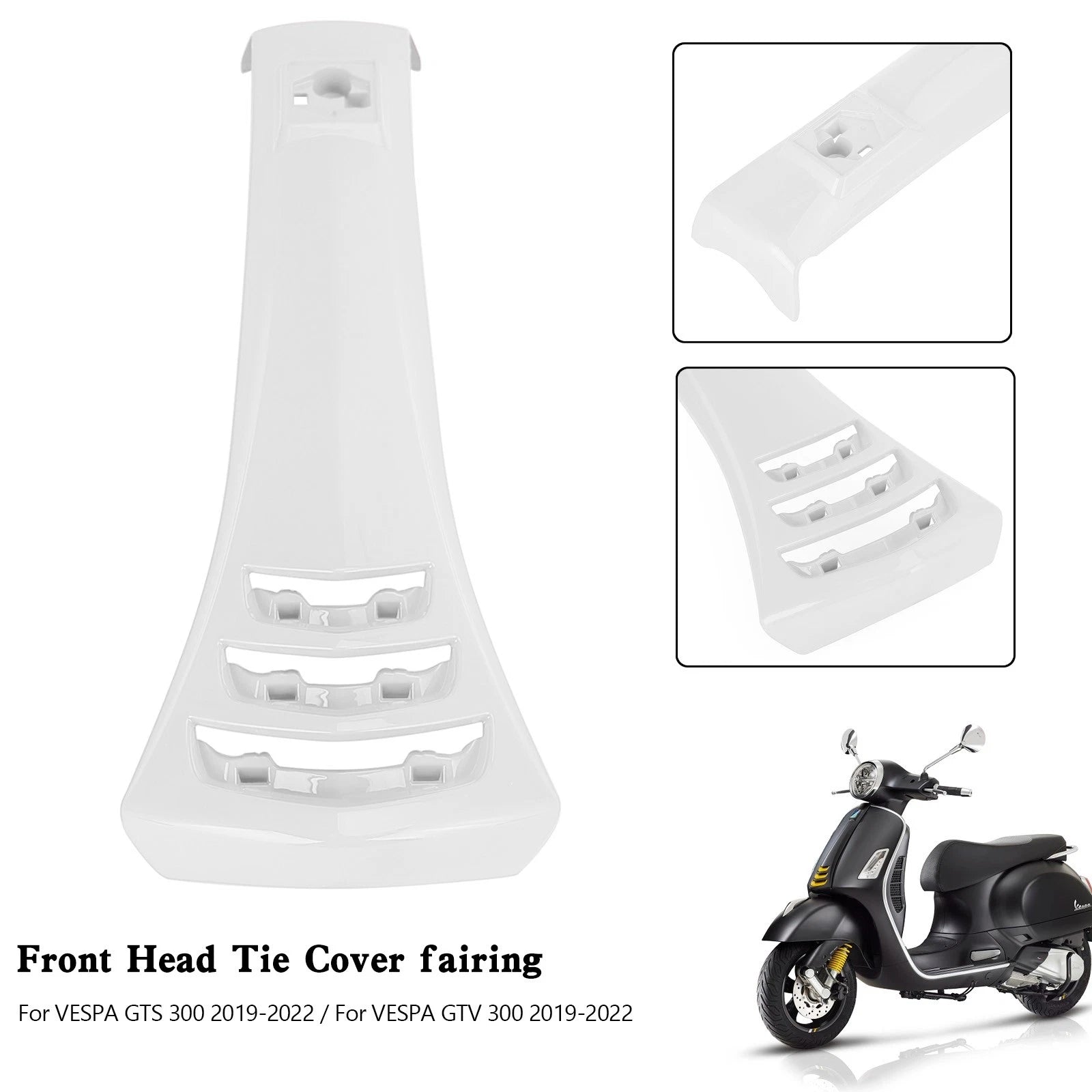 Steering Horn Head Cover for Vespa GTS300 GTV300 (2019–2022) White