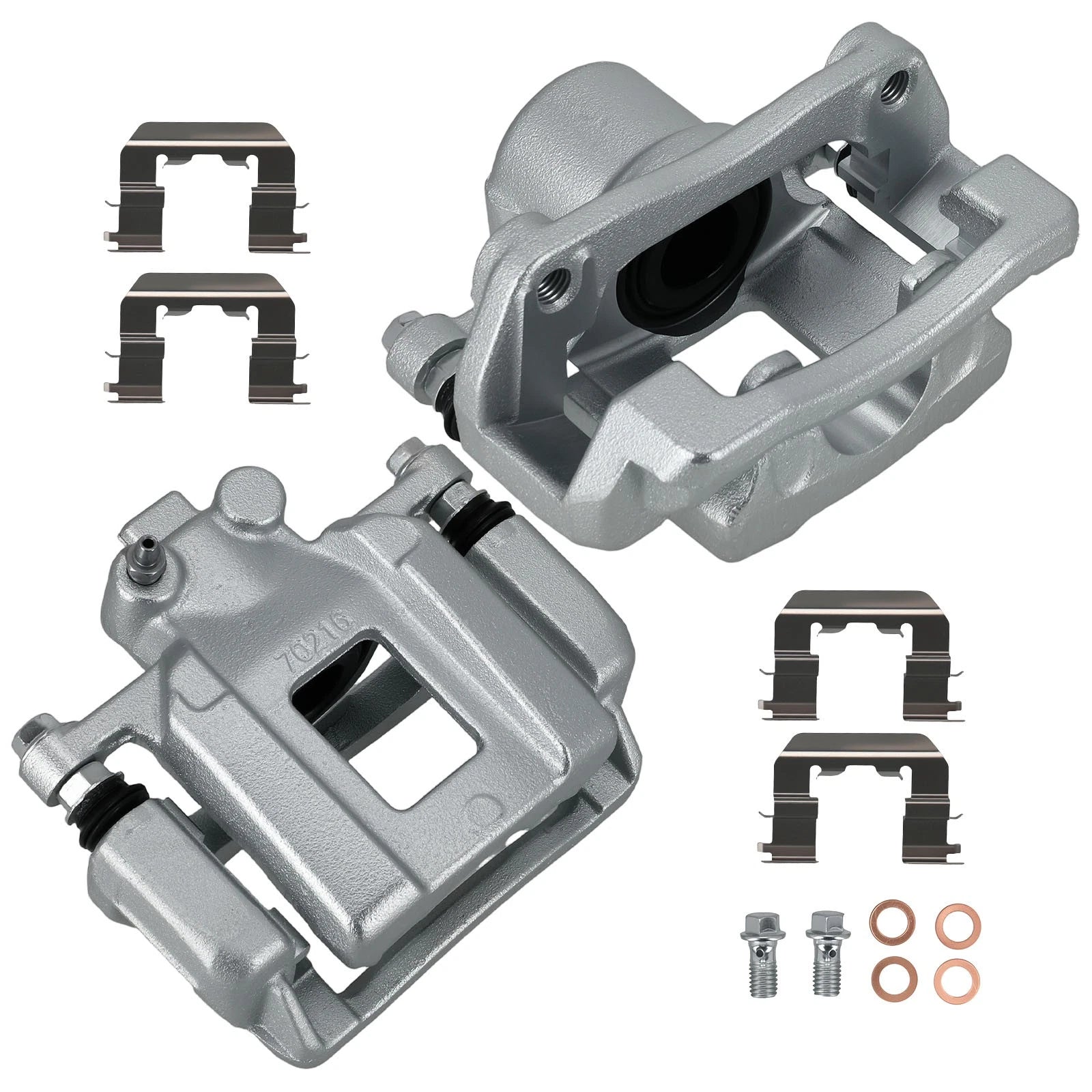 Set of 2 Rear Disc Brake Calipers for Cadillac ATS/CTS (2013-2019)