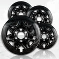 17" Gloss Black Wheel Skins (Set of 4) for 2015-2017 GMC Yukon XL