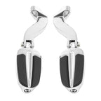 Chrome Footpegs Mount Bracket for Harley Touring Electra Street Glide (1993–2023)