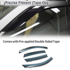 Set of 4 Window Deflectors for Ford Escape (2020–2024) Side Vent Visors Black