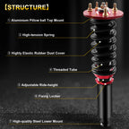 Coilover Shocks Struts Kit for Honda Accord, Acura TL (1998–2003)