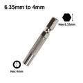 Set of 5 Hex 6.35mm Inserts for Electric Screwdriver (1/4")