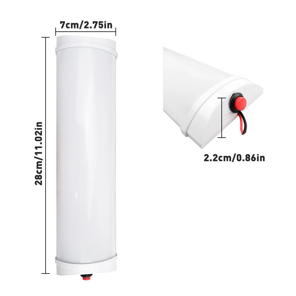 LED Ceiling Dome Light for RV Truck Boat Trailer (12-80V)