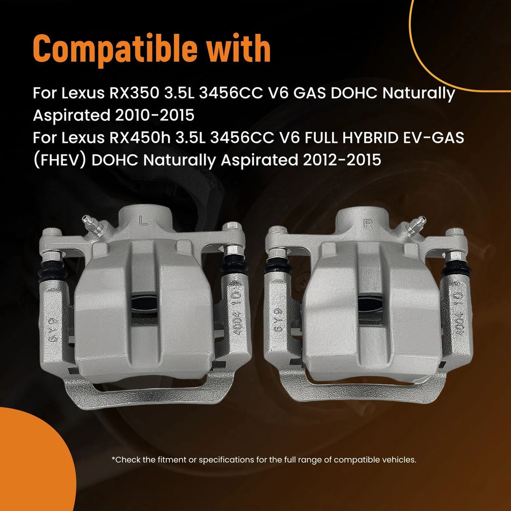 Rear Brake Calipers Pair for Toyota Highlander (2014–2019), Sienna (2011–2020)