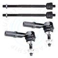 Set of 4 Front Inner Outer Tie Rod Ends for Ford Expedition Lincoln Navigator (2003–2006)