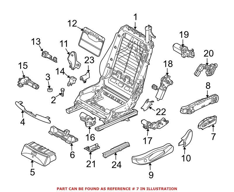 OEM Driver Left Power Seat Switch for BMW 645Ci 650i M6 (2004–2010)