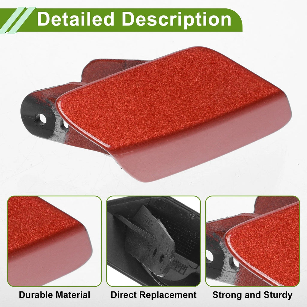 Front Right Washer Nozzle Cover Cap No. 51118067970 for BMW 320i (2013–2018) Red