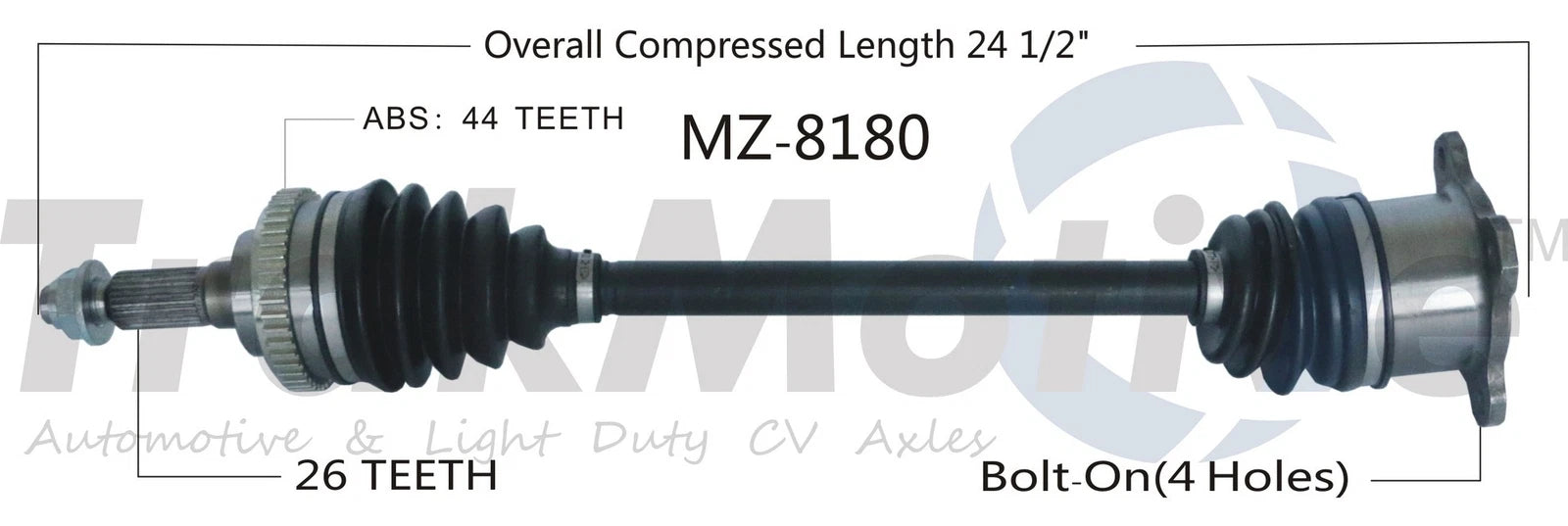 CV Axle Shaft for Mazda Miata (1994–1995) MZ8180